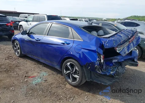 2021 Hyundai Elantra Limited из США, поврежденный, VIN 5NPLP4AG2MH043498